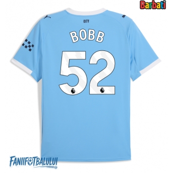 Manchester City Oscar Bobb #52 Tricou Fotbal Replică 2025-26 Barbati Acasa